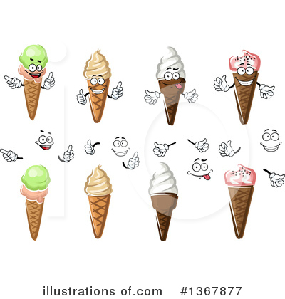 Royalty-Free (RF) Ice Cream Clipart Illustration by Vector Tradition SM - Stock Sample #1367877