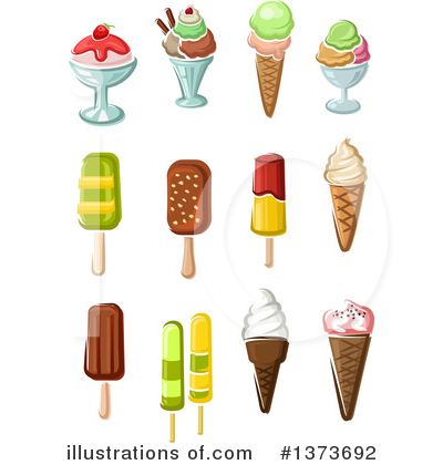 Royalty-Free (RF) Ice Cream Clipart Illustration by Vector Tradition SM - Stock Sample #1373692