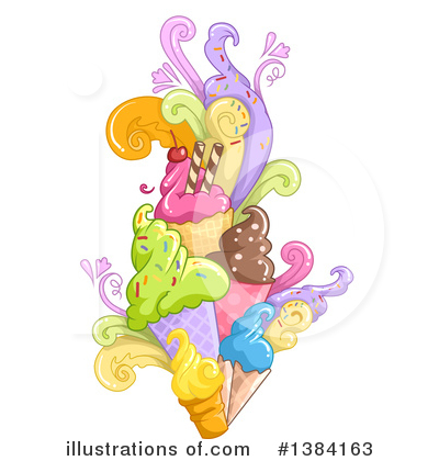 Royalty-Free (RF) Ice Cream Clipart Illustration by BNP Design Studio - Stock Sample #1384163