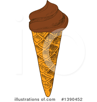 Royalty-Free (RF) Ice Cream Clipart Illustration by Vector Tradition SM - Stock Sample #1390452