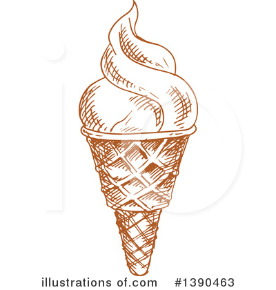 Royalty-Free (RF) Ice Cream Clipart Illustration by Vector Tradition SM - Stock Sample #1390463
