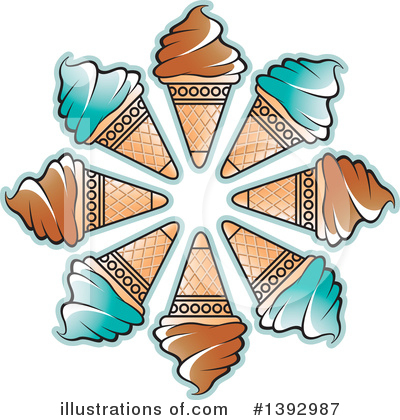 Ice Cream Cone Clipart #1392987 by Lal Perera