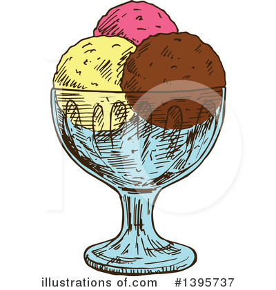 Royalty-Free (RF) Ice Cream Clipart Illustration by Vector Tradition SM - Stock Sample #1395737