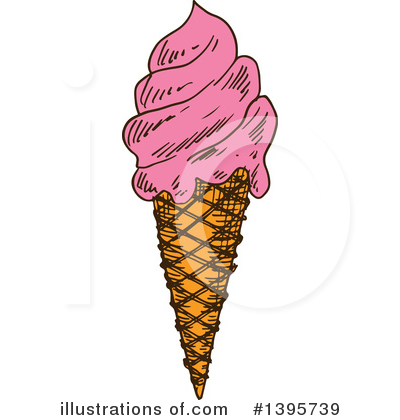 Royalty-Free (RF) Ice Cream Clipart Illustration by Vector Tradition SM - Stock Sample #1395739