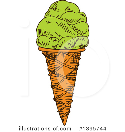 Royalty-Free (RF) Ice Cream Clipart Illustration by Vector Tradition SM - Stock Sample #1395744