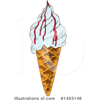 Royalty-Free (RF) Ice Cream Clipart Illustration by Vector Tradition SM - Stock Sample #1403148
