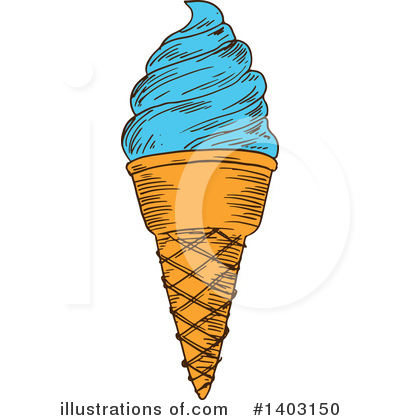 Royalty-Free (RF) Ice Cream Clipart Illustration by Vector Tradition SM - Stock Sample #1403150