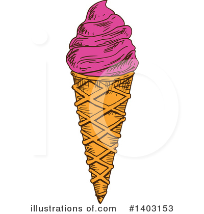 Royalty-Free (RF) Ice Cream Clipart Illustration by Vector Tradition SM - Stock Sample #1403153