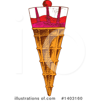 Royalty-Free (RF) Ice Cream Clipart Illustration by Vector Tradition SM - Stock Sample #1403160