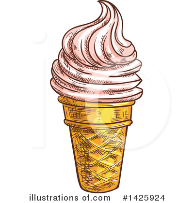 Royalty-Free (RF) Ice Cream Clipart Illustration by Vector Tradition SM - Stock Sample #1425924