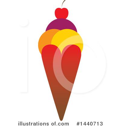 Royalty-Free (RF) Ice Cream Clipart Illustration by ColorMagic - Stock Sample #1440713