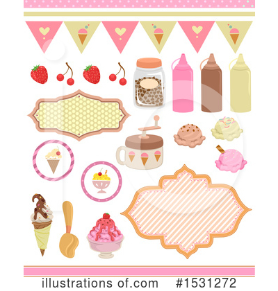Royalty-Free (RF) Ice Cream Clipart Illustration by BNP Design Studio - Stock Sample #1531272