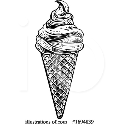 Waffle Cone Clipart #1694839 by AtStockIllustration