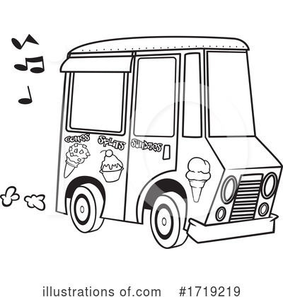 Ice Cream Truck Clipart #1719219 by toonaday