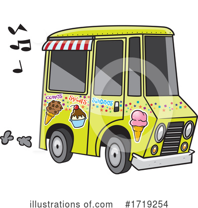 Ice Cream Truck Clipart #1719254 by toonaday
