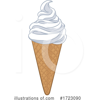 Waffle Cone Clipart #1723090 by AtStockIllustration