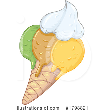 Ice Cream Clipart #1798821 by Domenico Condello