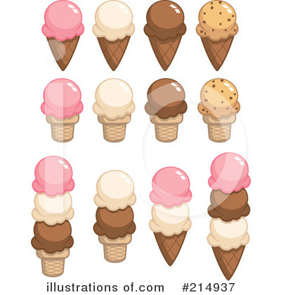 Royalty-Free (RF) Ice Cream Clipart Illustration by Cory Thoman - Stock Sample #214937