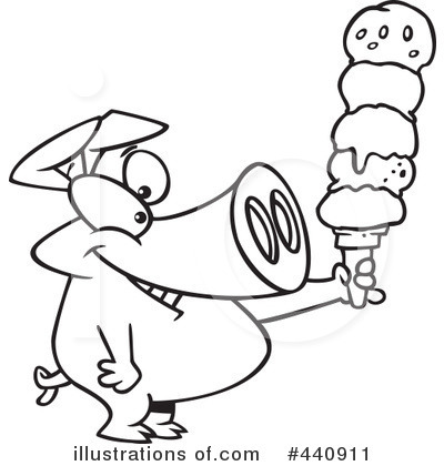Royalty-Free (RF) Ice Cream Clipart Illustration by toonaday - Stock Sample #440911