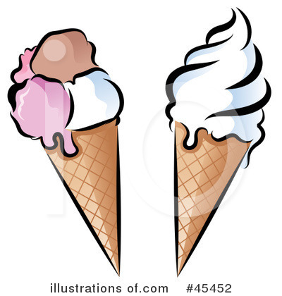 Royalty-Free (RF) Ice Cream Clipart Illustration by TA Images - Stock Sample #45452