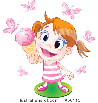 Royalty-Free (RF) Ice Cream Clipart Illustration by Pushkin - Stock Sample #50115