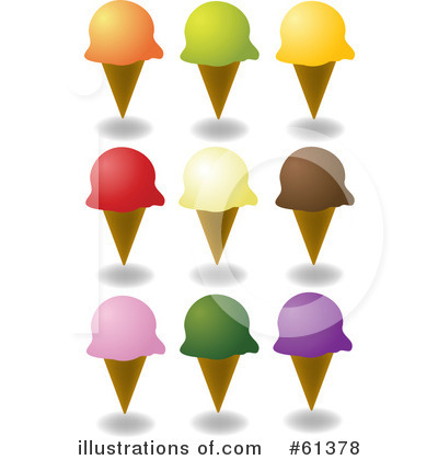 Royalty-Free (RF) Ice Cream Clipart Illustration by Kheng Guan Toh - Stock Sample #61378