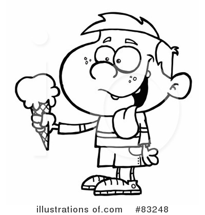 Royalty-Free (RF) Ice Cream Clipart Illustration by Hit Toon - Stock Sample #83248