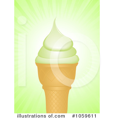 Royalty-Free (RF) Ice Cream Cone Clipart Illustration by elaineitalia - Stock Sample #1059611