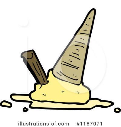 Royalty-Free (RF) Ice Cream Cone Clipart Illustration by lineartestpilot - Stock Sample #1187071