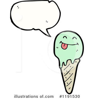 Royalty-Free (RF) Ice Cream Cone Clipart Illustration by lineartestpilot - Stock Sample #1191530