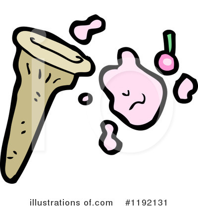 Royalty-Free (RF) Ice Cream Cone Clipart Illustration by lineartestpilot - Stock Sample #1192131