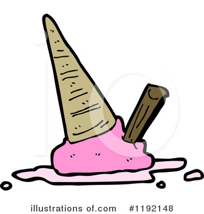 Royalty-Free (RF) Ice Cream Cone Clipart Illustration by lineartestpilot - Stock Sample #1192148