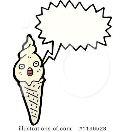 Royalty-Free (RF) Ice Cream Cone Clipart Illustration by lineartestpilot - Stock Sample #1196528