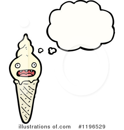 Royalty-Free (RF) Ice Cream Cone Clipart Illustration by lineartestpilot - Stock Sample #1196529
