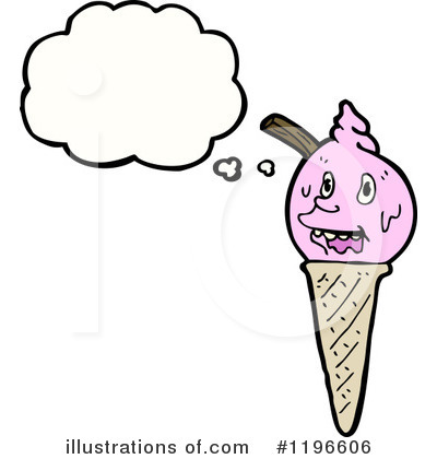 Royalty-Free (RF) Ice Cream Cone Clipart Illustration by lineartestpilot - Stock Sample #1196606