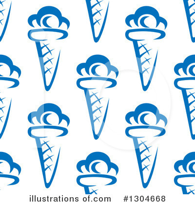 Royalty-Free (RF) Ice Cream Cone Clipart Illustration by Vector Tradition SM - Stock Sample #1304668
