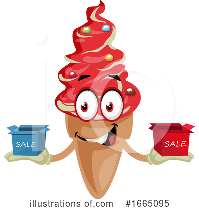 Royalty-Free (RF) Ice Cream Cone Clipart Illustration by Morphart Creations - Stock Sample #1665095