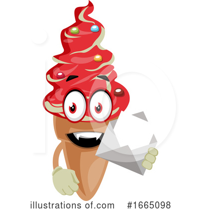 Royalty-Free (RF) Ice Cream Cone Clipart Illustration by Morphart Creations - Stock Sample #1665098