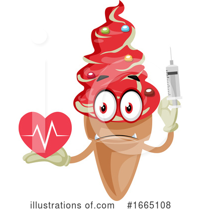 Royalty-Free (RF) Ice Cream Cone Clipart Illustration by Morphart Creations - Stock Sample #1665108