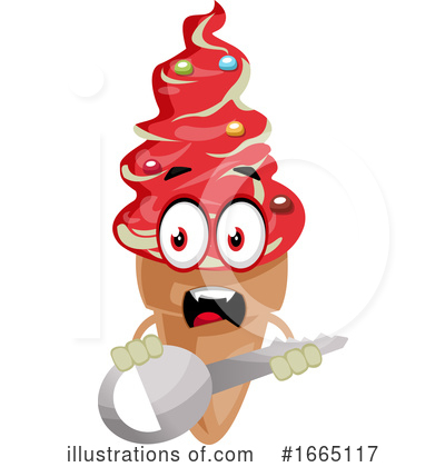 Royalty-Free (RF) Ice Cream Cone Clipart Illustration by Morphart Creations - Stock Sample #1665117