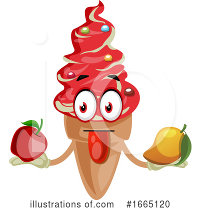 Royalty-Free (RF) Ice Cream Cone Clipart Illustration by Morphart Creations - Stock Sample #1665120