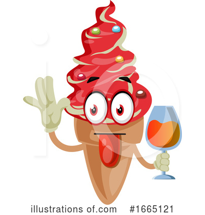 Royalty-Free (RF) Ice Cream Cone Clipart Illustration by Morphart Creations - Stock Sample #1665121