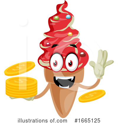 Royalty-Free (RF) Ice Cream Cone Clipart Illustration by Morphart Creations - Stock Sample #1665125