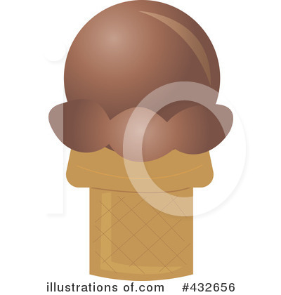 Royalty-Free (RF) Ice Cream Cone Clipart Illustration by Pams Clipart - Stock Sample #432656