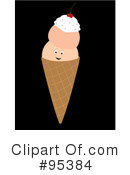 Ice Cream Cone Clipart #95384 by Randomway