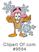 Ice Cream Cone Clipart #9594 by Mascot Junction