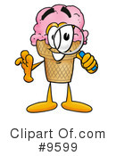 Ice Cream Cone Clipart #9599 by Mascot Junction