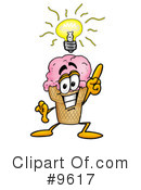 Ice Cream Cone Clipart #9617 by Mascot Junction