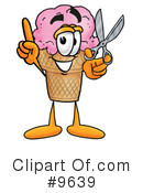 Ice Cream Cone Clipart #9639 by Mascot Junction