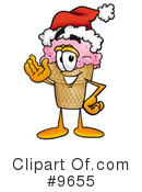 Ice Cream Cone Clipart #9655 by Mascot Junction